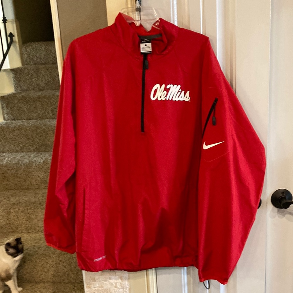 1/2 Zip Nike Ole Miss wind shirt-Large